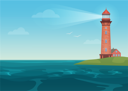 پیش‌نمایش فایل lighthouse-on-beach-8699218 از پک متفرقه