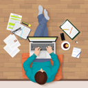 پیش‌نمایش فایل man-working-on-laptop-8699221 از پک متفرقه