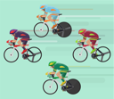 پیش‌نمایش فایل people-doing-cycle-race-8699236 از پک متفرقه