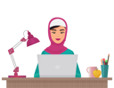 پیش‌نمایش فایل muslim-businesswoman-working-on-laptop-8751124 از پک افراد کسب‌وکار عرب