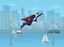 پیش‌نمایش فایل super-businessman-8751293 از پک کسب و کار