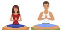 پیش‌نمایش فایل couple-doing-yoga-8752061 از پک حرفه