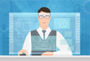 پیش‌نمایش فایل architect-working-on-plan-8751758 از پک حرفه