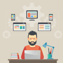 پیش‌نمایش فایل male-web-designer-8751763 از پک حرفه