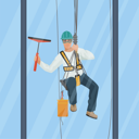 پیش‌نمایش فایل worker-clean-glass-with-cleaning-tools-8751765 از پک حرفه