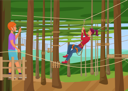 پیش‌نمایش فایل couple-enjoying-in-adventure-park-8751822 از پک ورزش و تناسب اندام