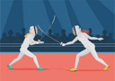 پیش‌نمایش فایل fencing-competition-8751814 از پک ورزش و تناسب اندام