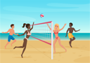 پیش‌نمایش فایل people-playing-beach-volleyball-8751807 از پک ورزش و تناسب اندام