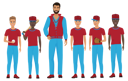 پیش‌نمایش فایل baseball-team-with-coach-8751841 از پک تیم ورزشی