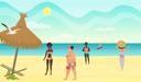 پیش‌نمایش فایل people-on-beach-8751856 از پک تعطیلات تابستانی