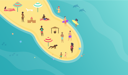 پیش‌نمایش فایل people-on-summer-beach-8751859 از پک تعطیلات تابستانی