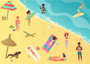 پیش‌نمایش فایل people-relaxing-on-beach-8751857 از پک تعطیلات تابستانی