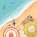 پیش‌نمایش فایل people-relaxing-on-beach-8751864 از پک تعطیلات تابستانی