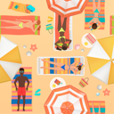 پیش‌نمایش فایل people-relaxing-on-beach-8751869 از پک تعطیلات تابستانی