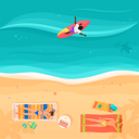 پیش‌نمایش فایل people-relaxing-on-beach-8751873 از پک تعطیلات تابستانی