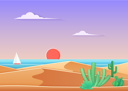 پیش‌نمایش فایل beach-sunset-8751850 از پک چشم انداز