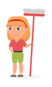 پیش‌نمایش فایل girl-bromming-house-9204983 از پک کودکان در حال نظافت