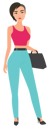 پیش‌نمایش فایل stylist-woman-with-purse-9205723 از پک زن