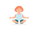پیش‌نمایش فایل little-girl-doing-meditation-9205970 از پک کودکان در حال یوگا