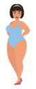 پیش‌نمایش فایل fat-woman-wearing-swimming-suit-9205520 از پک زن با مایو