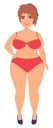 پیش‌نمایش فایل overweight-woman-in-swimming-suit-9205525 از پک زن با مایو