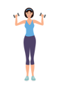 پیش‌نمایش فایل female-doing-workout-with-dumbbell-9205609 از پک تناسب اندام دختر