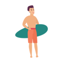 پیش‌نمایش فایل boy-going-for-surfing-9214219 از پک مردم در ساحل