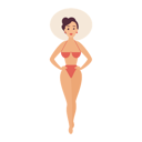 پیش‌نمایش فایل girl-wearing-bikini-at-beach-9214217 از پک مردم در ساحل