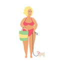 پیش‌نمایش فایل woman-going-to-beach-with-pet-dog-9214210 از پک مردم در ساحل