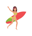 پیش‌نمایش فایل girl-going-for-surfing-9214279 از پک موج سواری