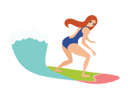 پیش‌نمایش فایل girl-surfing-at-beach-9214310 از پک موج سواری