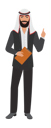 پیش‌نمایش فایل arab-businessman-holding-report-and-explaining-9160441 از پک افراد کسب‌وکار عرب