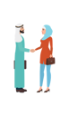 پیش‌نمایش فایل aram-man-and-hijab-girl-doing-business-deal-9160422 از پک افراد کسب‌وکار عرب