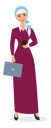 پیش‌نمایش فایل hijab-girl-standing-with-briefcase-9160444 از پک افراد کسب‌وکار عرب