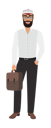 پیش‌نمایش فایل muslim-businessman-holding-briefcase-9160443 از پک افراد کسب‌وکار عرب