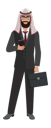 پیش‌نمایش فایل muslim-businessman-holding-mobile-and-bag-9160435 از پک افراد کسب‌وکار عرب