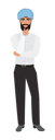 پیش‌نمایش فایل muslim-man-standing-and-thinking-9160434 از پک افراد کسب‌وکار عرب