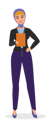 پیش‌نمایش فایل muslim-woman-holding-clipboard-9160447 از پک افراد کسب‌وکار عرب