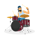پیش‌نمایش فایل band-drummer-9213404 از پک گروه موسیقی