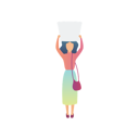 پیش‌نمایش فایل woman-with-blankspace-9306948 از پک آگهی