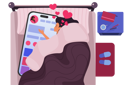 پیش‌نمایش فایل addicted-girl-using-phone-at-night-11638083 از پک فعالیت خواب