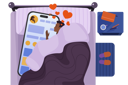 پیش‌نمایش فایل addicted-man-using-phone-at-night-11638082 از پک فعالیت خواب