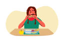 پیش‌نمایش فایل girl-eating-lunch-from-lunchbox-9201053 از پک فعالیت افراد