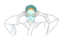 پیش‌نمایش فایل woman-apply-face-mask-9384773 از پک زیبایی و سالن