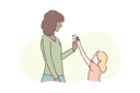 پیش‌نمایش فایل mother-clapping-hands-to-daughter-9448679 از پک خانواده و والدین