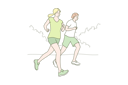 پیش‌نمایش فایل couple-jogging-together-9451394 از پک ورزش و تناسب اندام