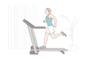 پیش‌نمایش فایل man-jogging-on-treadmill-9451400 از پک ورزش و تناسب اندام