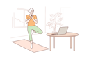 پیش‌نمایش فایل old-aged-woman-practicing-yoga-from-online-tutorial-9451399 از پک ورزش و تناسب اندام
