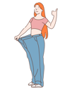 پیش‌نمایش فایل woman-getting-loose-jeans-after-diet-9451382 از پک ورزش و تناسب اندام