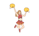 پیش‌نمایش فایل female-cheerleader-dancing-9451357 از پک ورزش ها